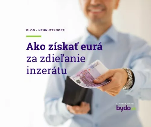 Ako získať eurá za zdieľanie inzerátu