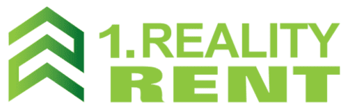 Logo realitnej kancelarie 1. REALITY RENT, s.r.o.