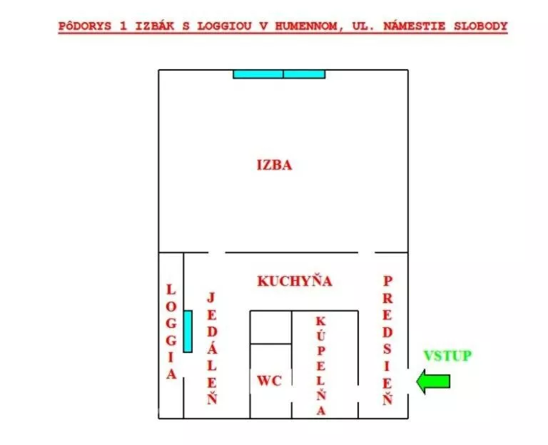 NA PRENÁJOM 1 IZBÁK S LOGGIOU V HUMENNOM, 77603_8