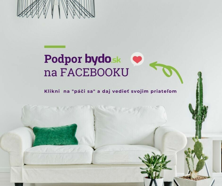 Kliknutím otvorite facebook fanpage Bydo.sk 