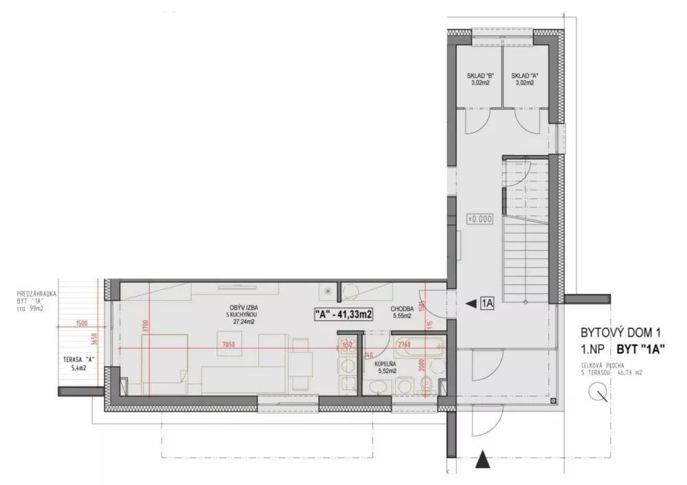 2 izbový byt na predaj 41m2, Kostolište, 97551_0