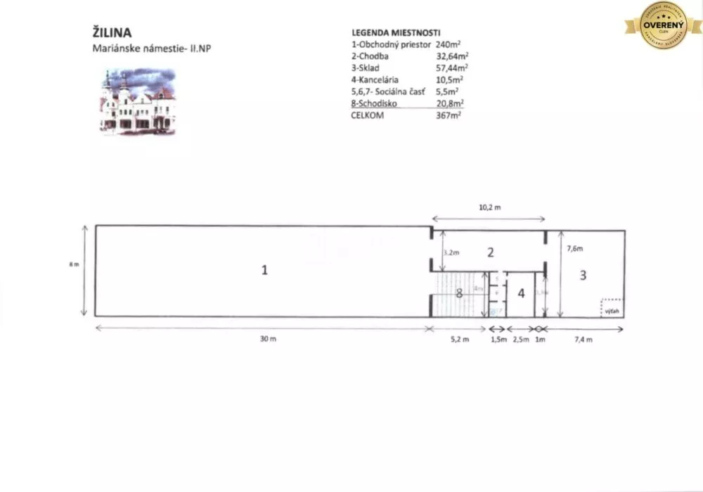 Obchodné priestory na prenájom 667m2, Mariánske námestie, Žilina, 134229_15