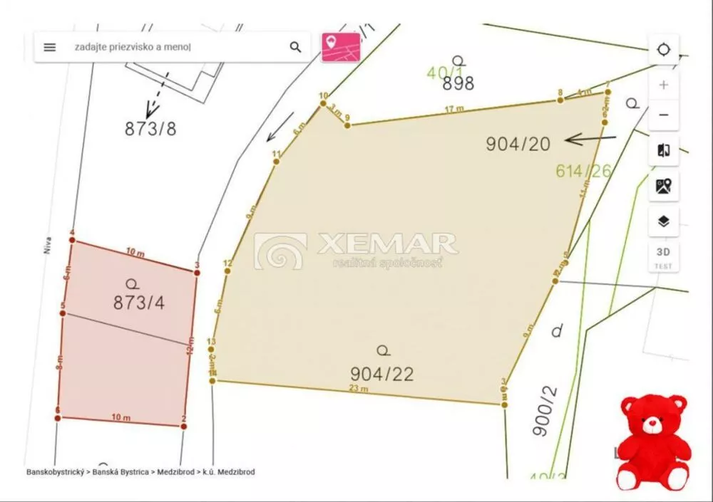 Pozemok pre rod. domy na predaj 669m2, Niva, Medzibrod, 148810_12