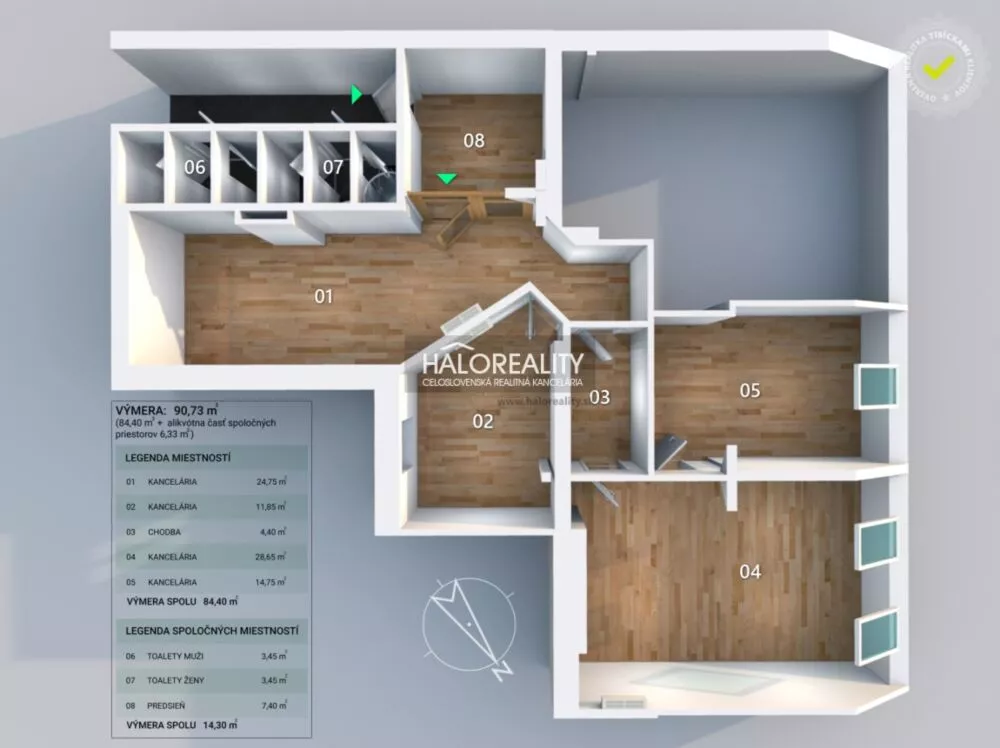 Kancelárie, admin. priestory na prenájom 91m2, Bratislava - Staré Mesto, 150443_0
