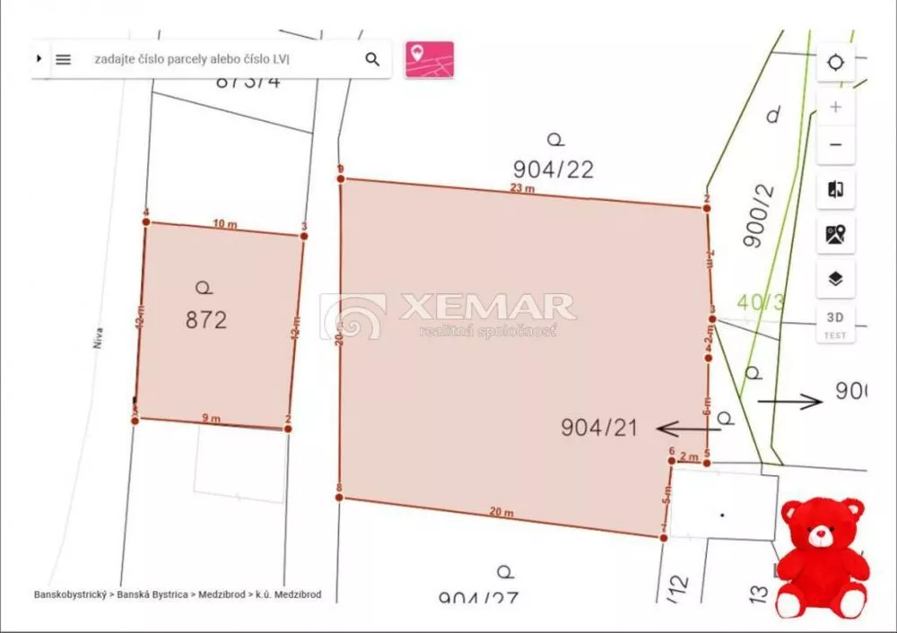 Pozemok pre rod. domy na predaj 562m2, Niva, Medzibrod, 148809_12
