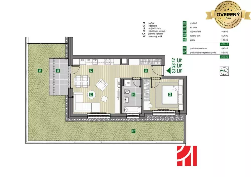2 izbový byt na predaj 50m2, Limbašská cesta, Pezinok, 152655_0