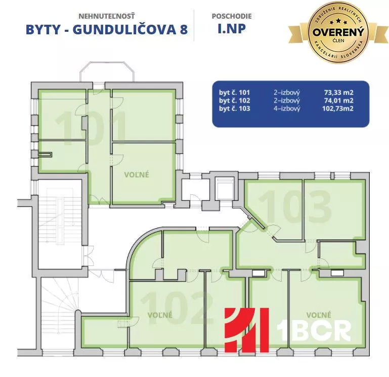 2 izbový byt na predaj 58m2, Gunduličova, Bratislava - Staré Mesto, 152729_11