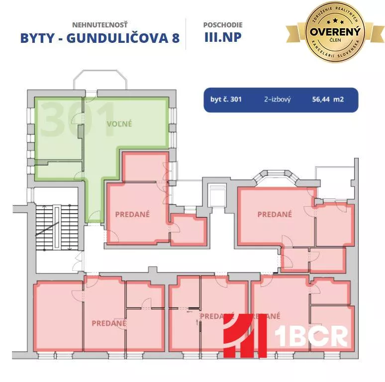 2 izbový byt na predaj 58m2, Gunduličova, Bratislava - Staré Mesto, 152729_13
