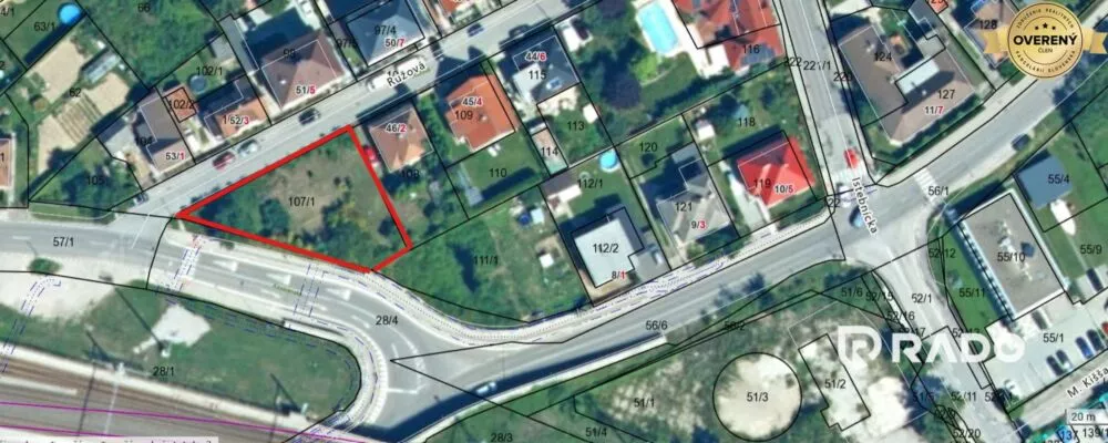 Pozemok pre rod. domy na predaj 694m2, Ružová, Trenčín, 155453_0