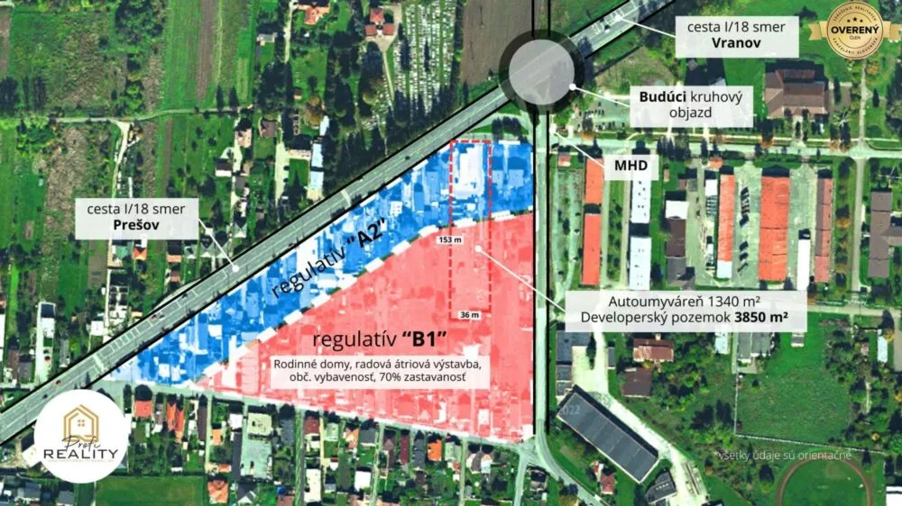 Pozemok pre rod. domy na predaj 5192m2, Vranovská, Prešov, 158215_2