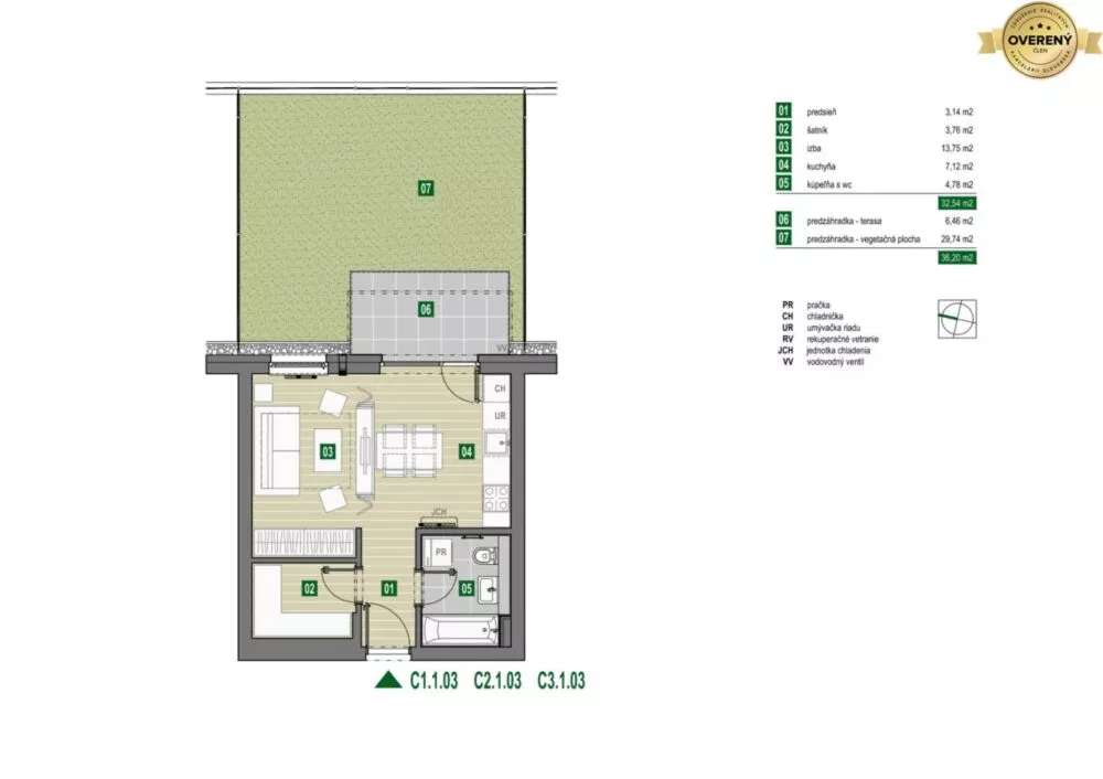 1 izbový byt na predaj 34m2, Pezinok, 159166_2