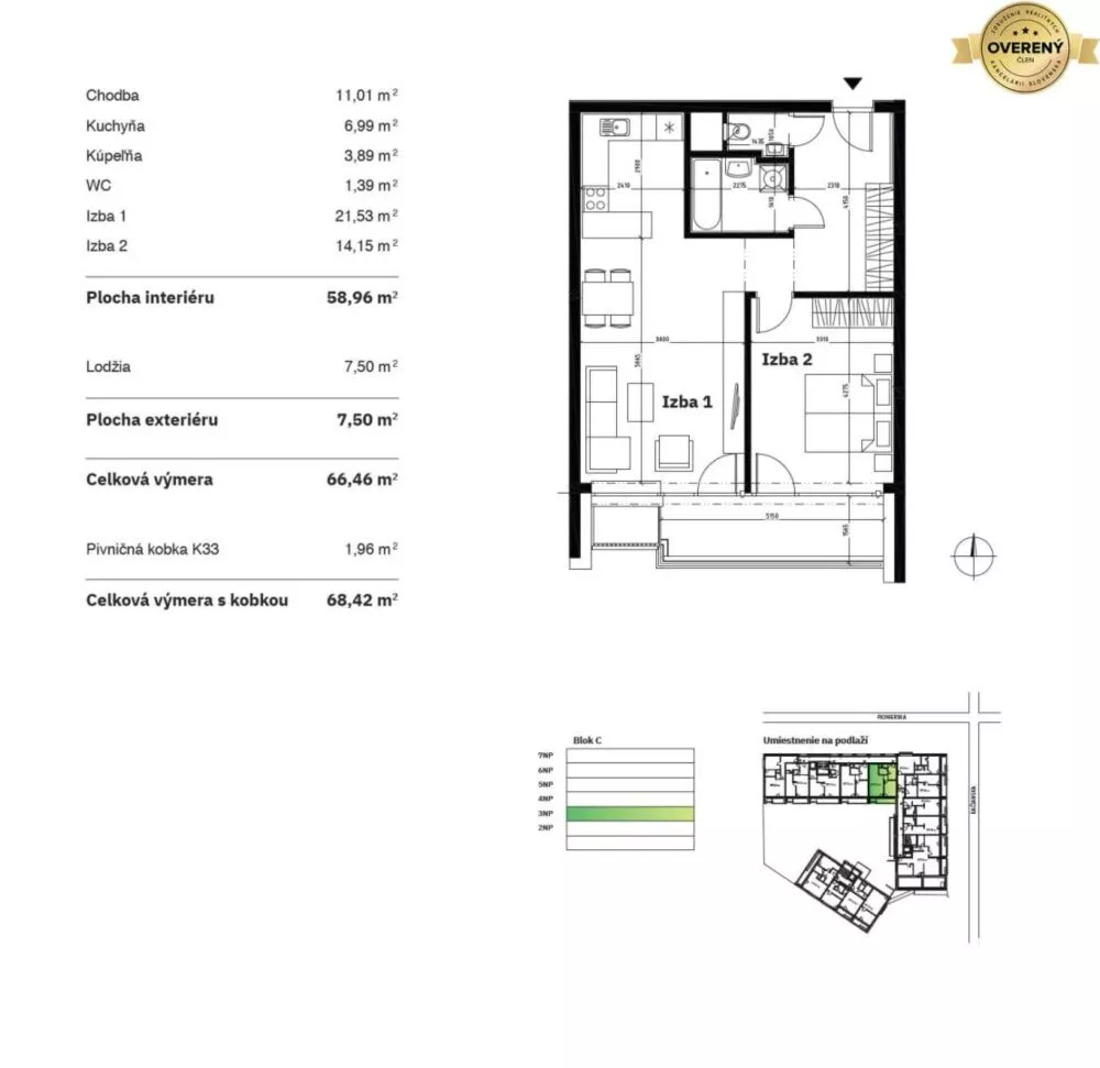2 izbový byt na predaj 59m2, Račianska, Bratislava - Nové Mesto, 159373_9