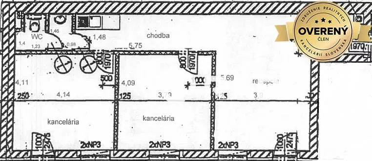 Kancelárie, admin. priestory na prenájom 70m2, Nám. sv. Anny, Trenčín, 159376_7