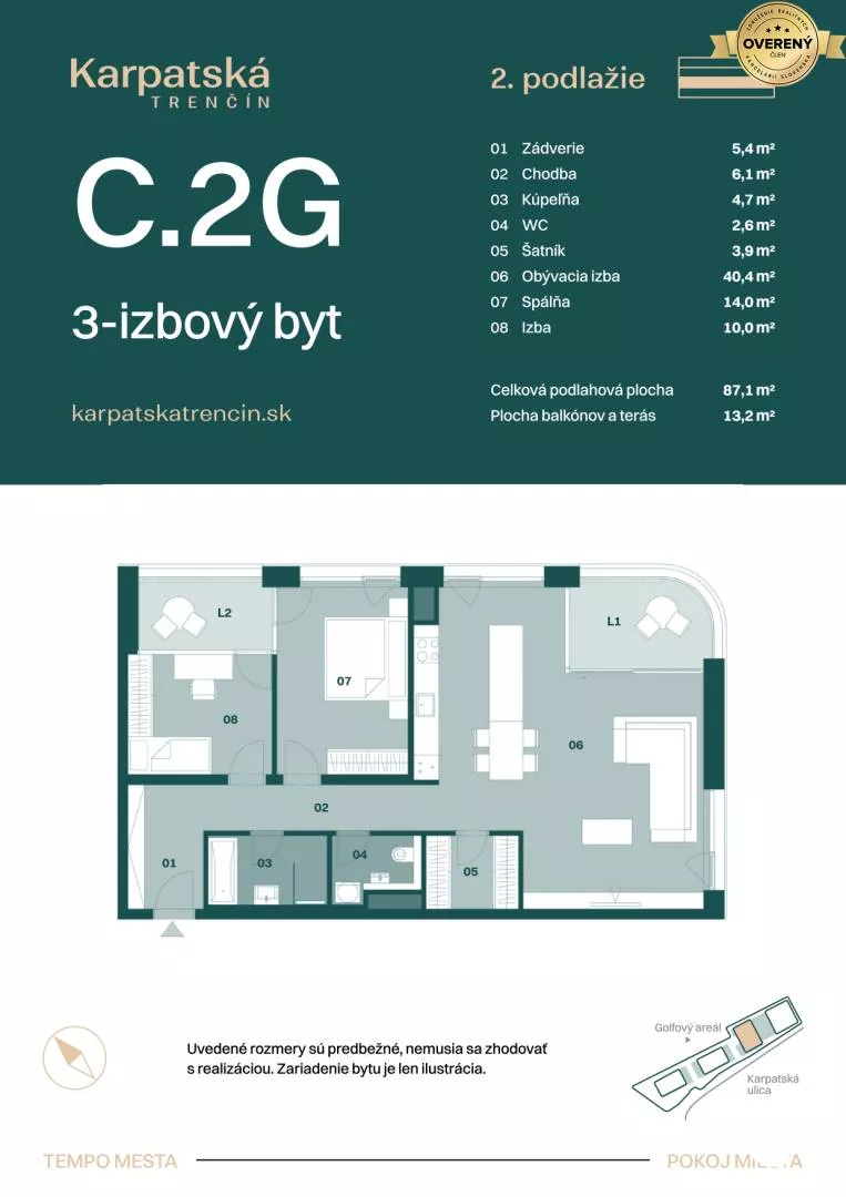 3 izbový byt na predaj 87m2, Karpatská, Trenčín, 159422_4