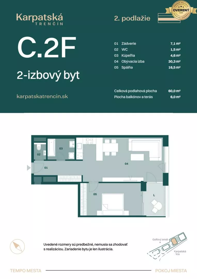 2 izbový byt na predaj 60m2, Karpatská, Trenčín, 159430_5