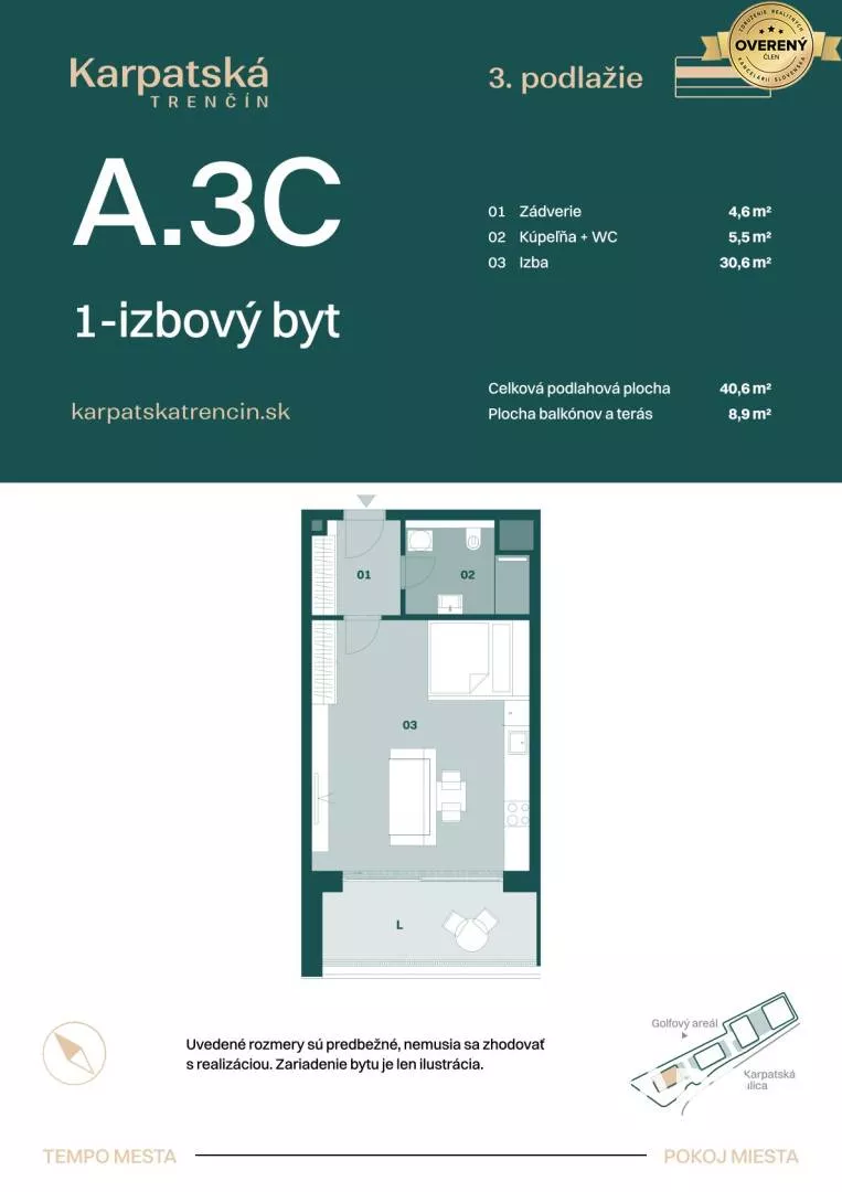 1 izbový byt na predaj 41m2, Karpatská, Trenčín, 159438_5