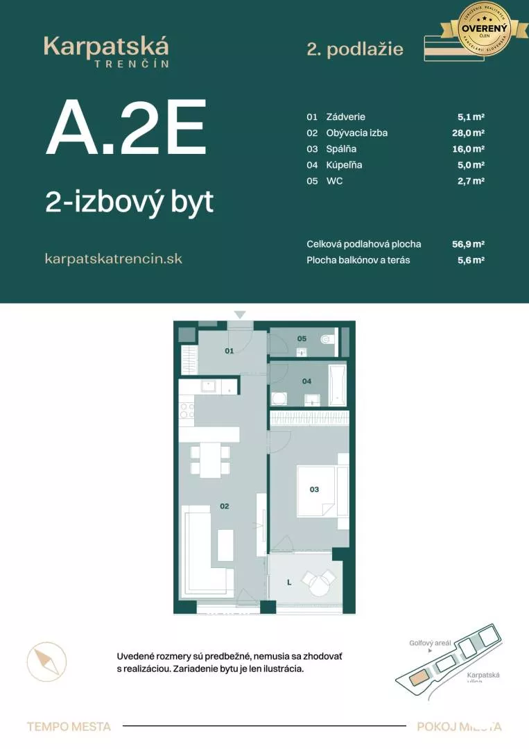2 izbový byt na predaj 57m2, Karpatská, Trenčín, 159442_5