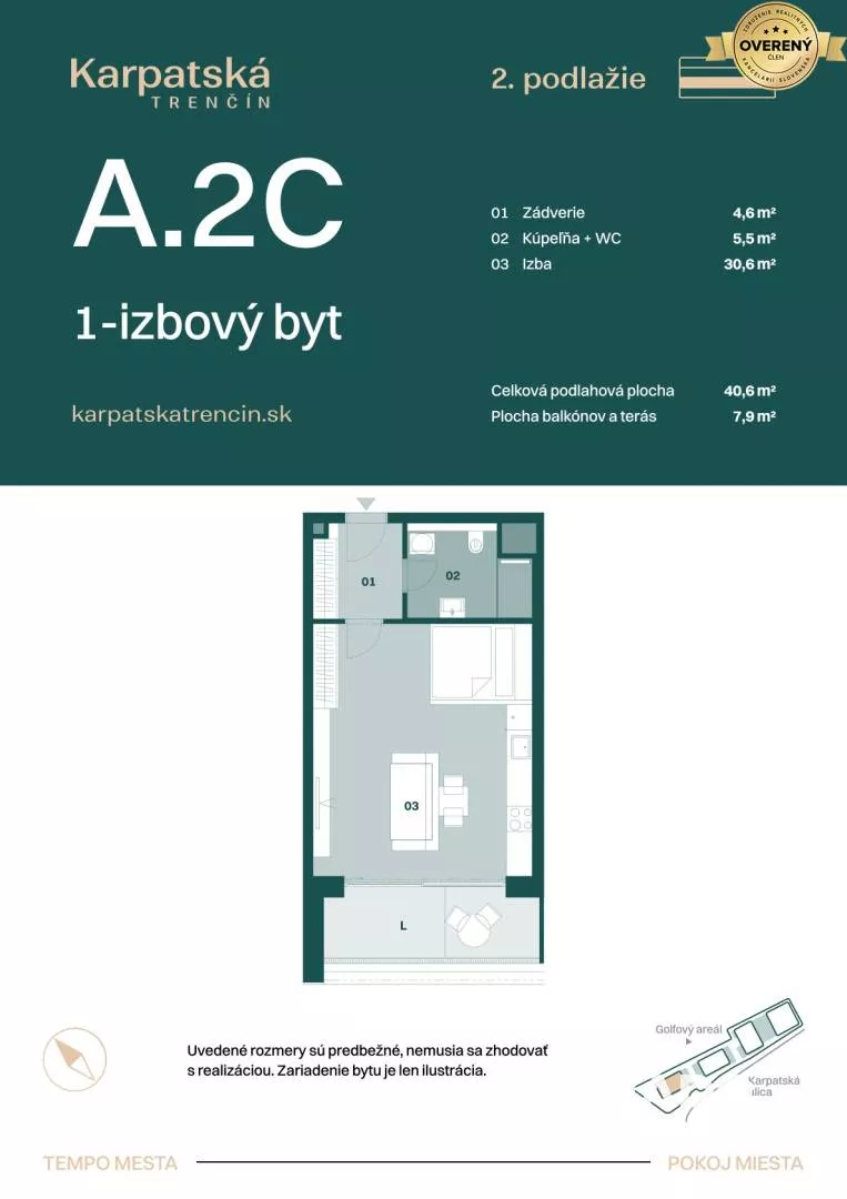1 izbový byt na predaj 41m2, Karpatská, Trenčín, 159444_5