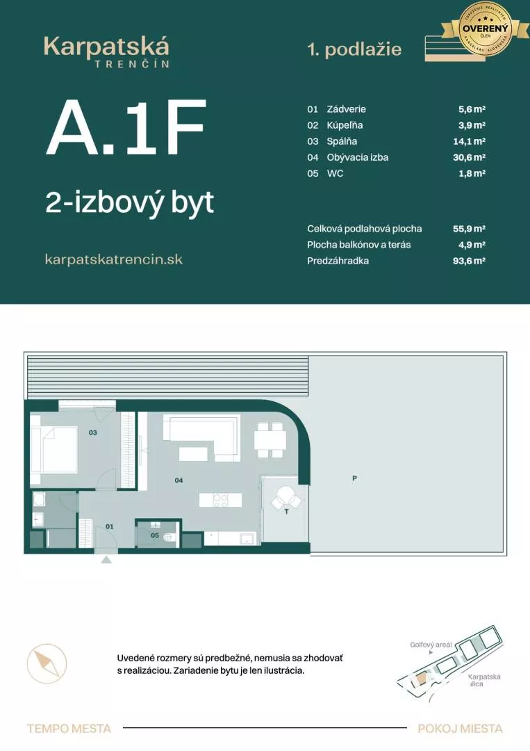 2 izbový byt na predaj 56m2, Karpatská, Trenčín, 159447_1