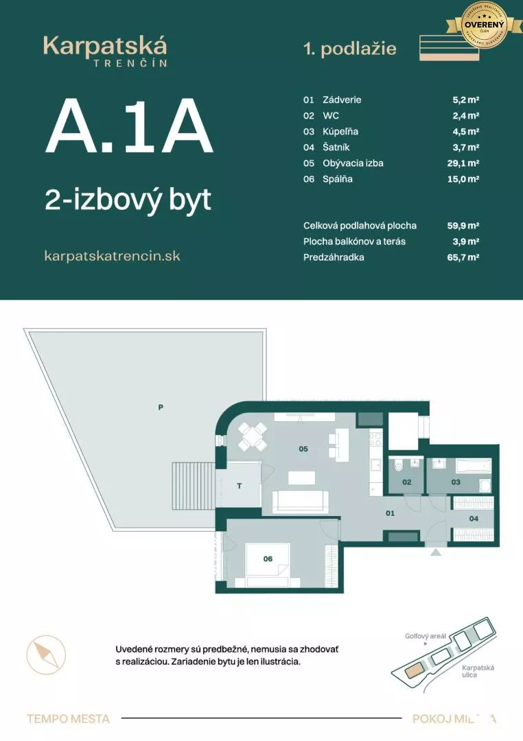 2 izbový byt na predaj 60m2, Karpatská, Trenčín, 159453_4