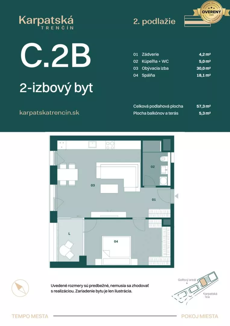 2 izbový byt na predaj 57m2, Karpatská, Trenčín, 159456_6
