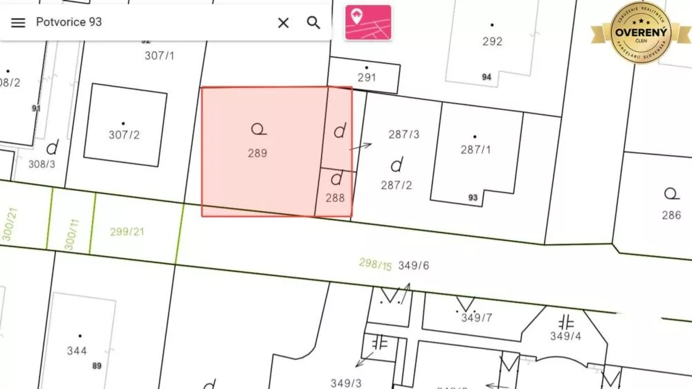 Pozemok pre rod. domy na predaj 352m2, Potvorice, Potvorice, 159509_5