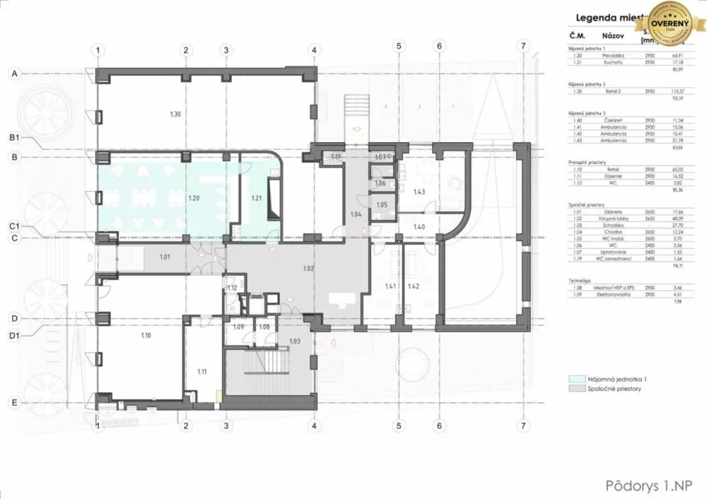 Kancelárie, admin. priestory na prenájom 423m2, Námestie sv. Anny, Trenčín, 159550_11