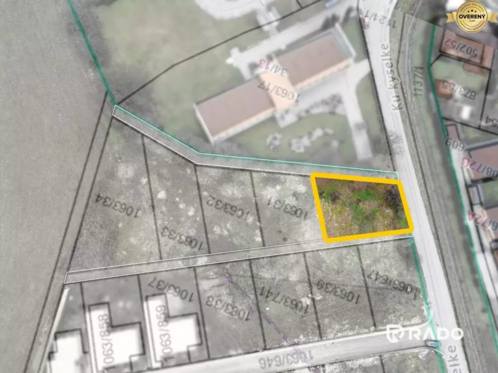 Pozemok pre rod. domy na predaj 490m2, Ku kyselke, Trenčín, 159859_0