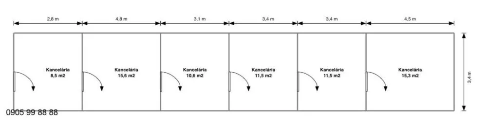 Kancelárie, admin. priestory na prenájom 73m2, Moyzesova, Košice - Staré Mesto, 160005_7