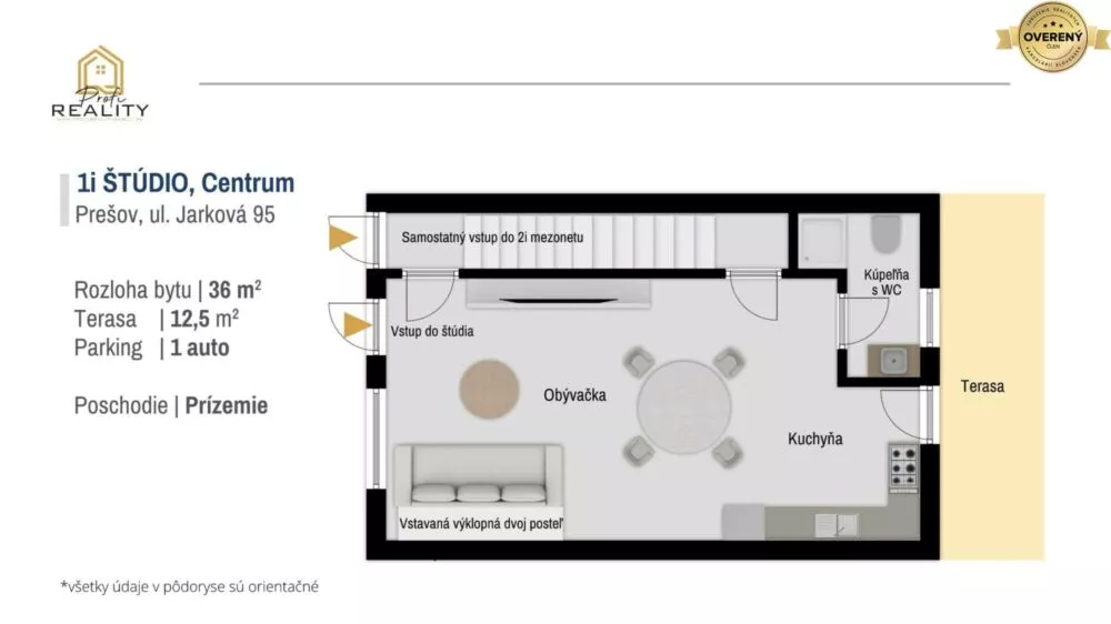 1 izbový byt na prenájom 95m2, Jarková, Prešov, 163580_8