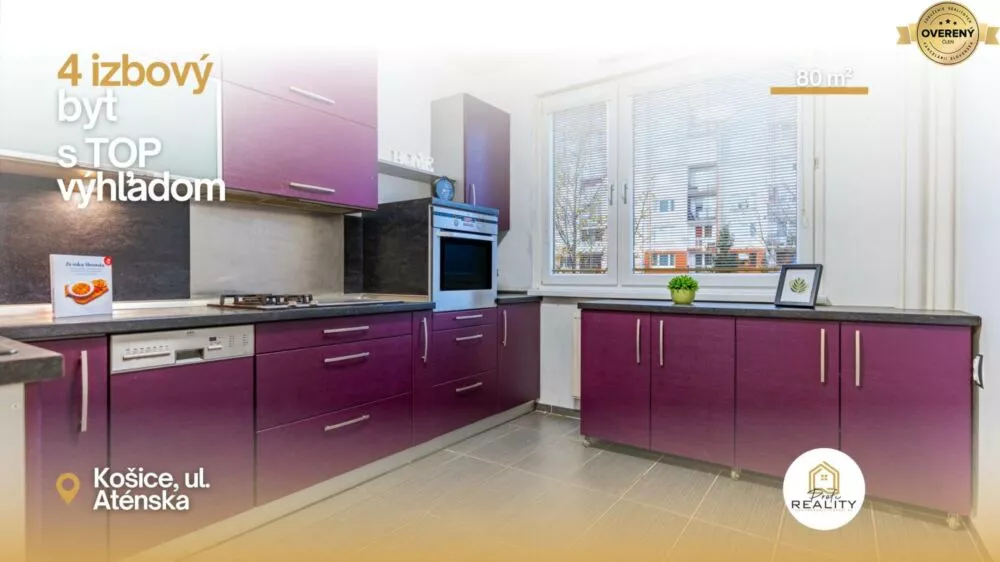 4 izbový byt na predaj 80m2, Aténska, Košice - Ťahanovce, 163663_0