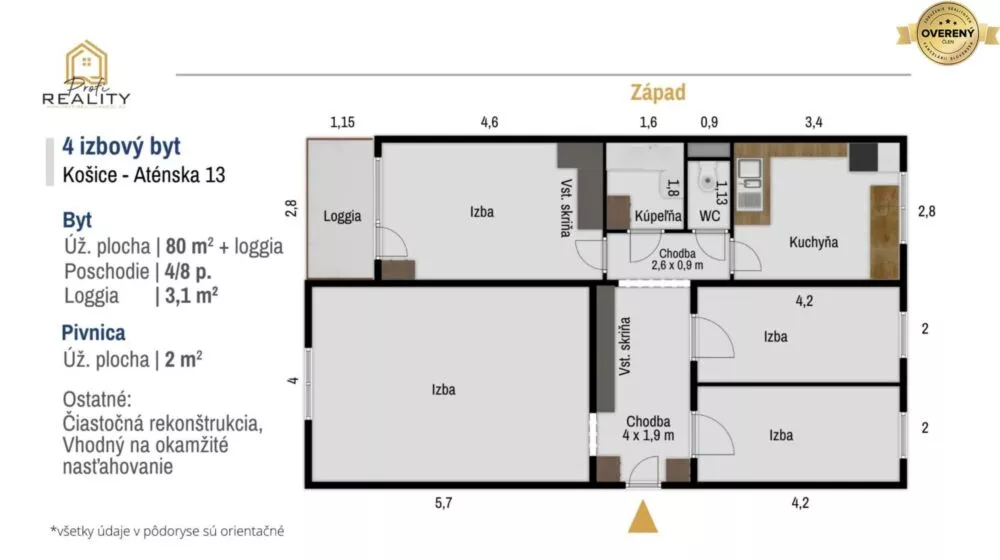 4 izbový byt na predaj 80m2, Aténska, Košice - Ťahanovce, 163663_10
