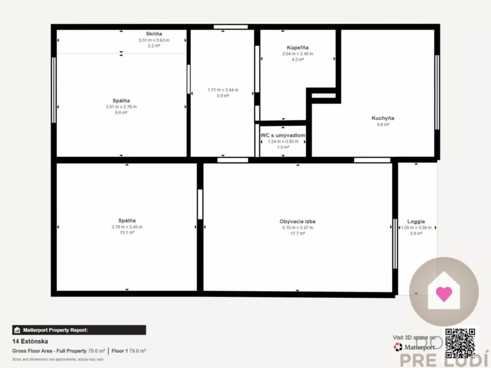 3 izbový byt na prenájom 68m2, Estónska, Bratislava - Podunajské Biskupice, 163931_14