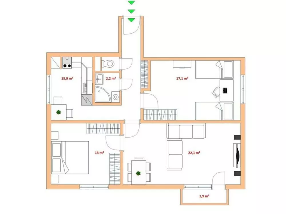 3 izbový byt na predaj 74m2, Centrum Hurbanova, Senica, 176876_12