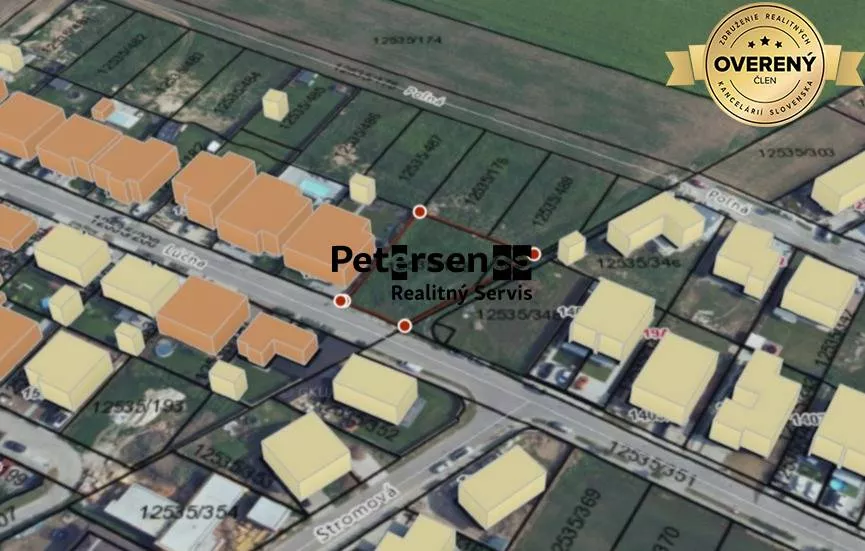 Pozemok pre rod. domy na predaj 824m2, Lúčna, Cífer, 177491_0