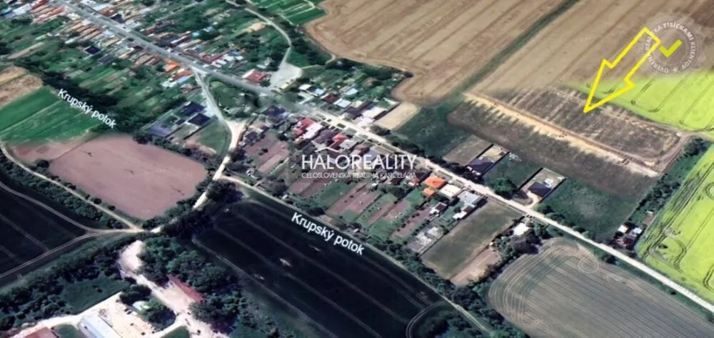 Pozemok pre rod. domy na predaj 931m2, Horná Krupá, 178787_1