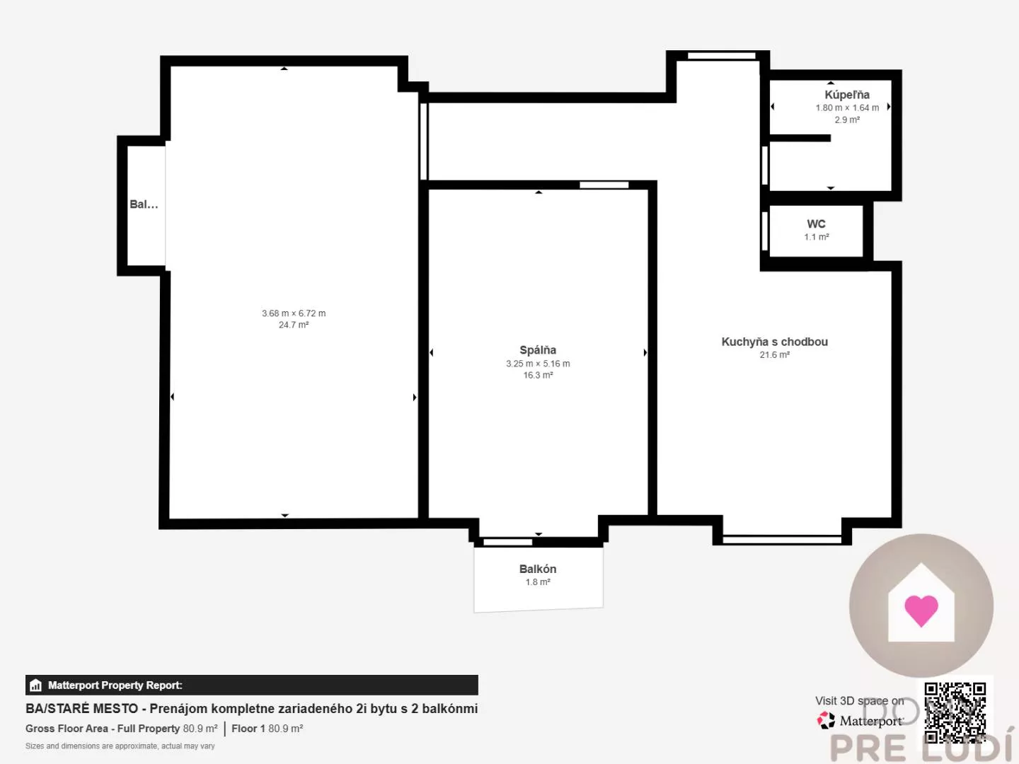 2 izbový byt na prenájom 66m2, Krížna, Bratislava - Staré Mesto, 179443_14