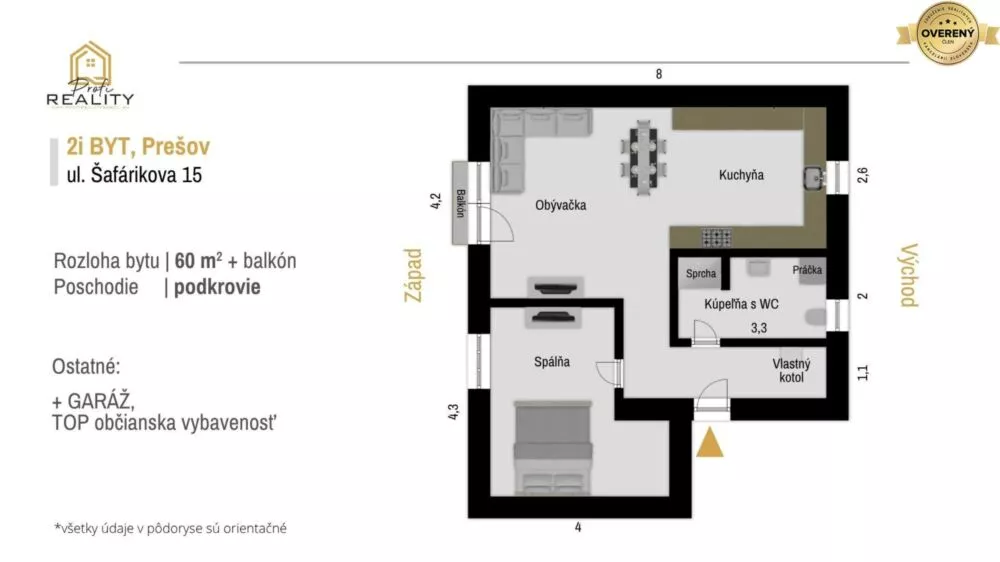 2 izbový byt na predaj 60m2, Šafárikova, Prešov, 180054_14
