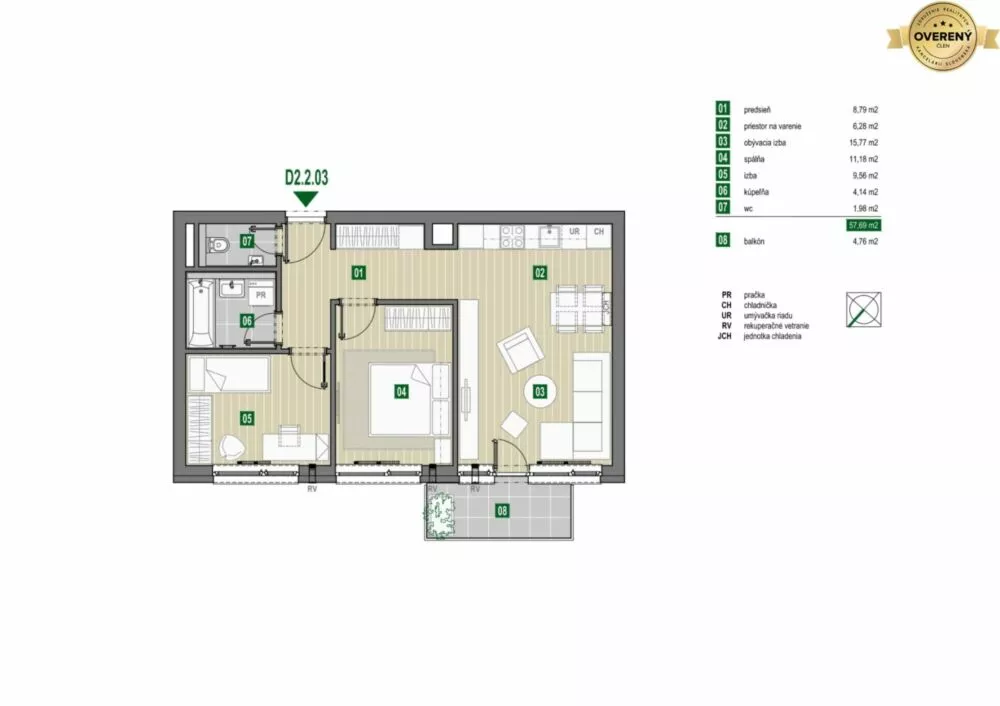 3 izbový byt na predaj 61m2, Pezinok, 180838_11
