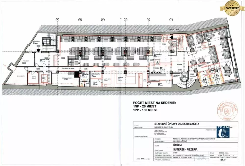 Reštauračné priestory na prenájom 770m2, Národná, Žilina, 180921_3