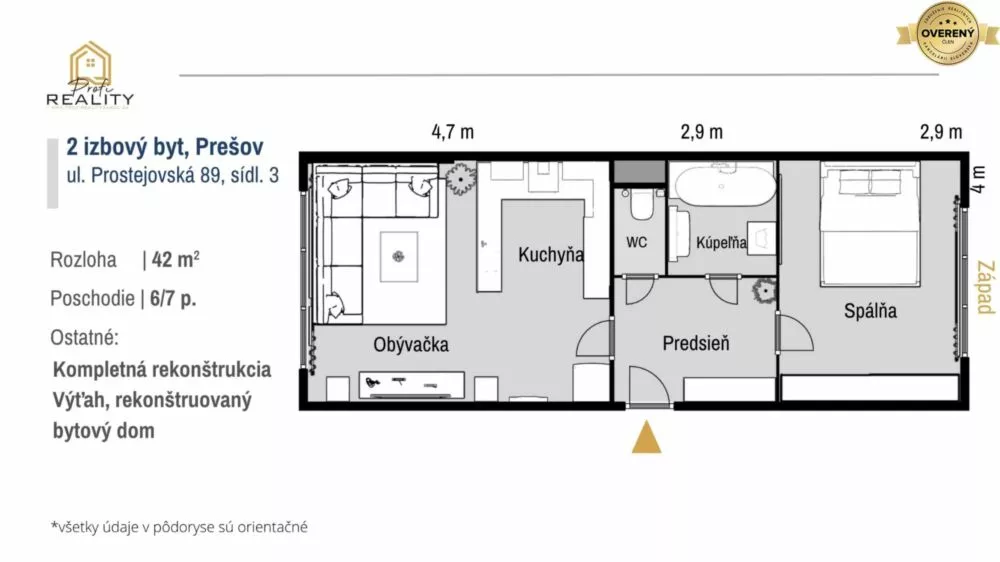 2 izbový byt na prenájom 42m2, Prostějovská, Prešov, 181291_8