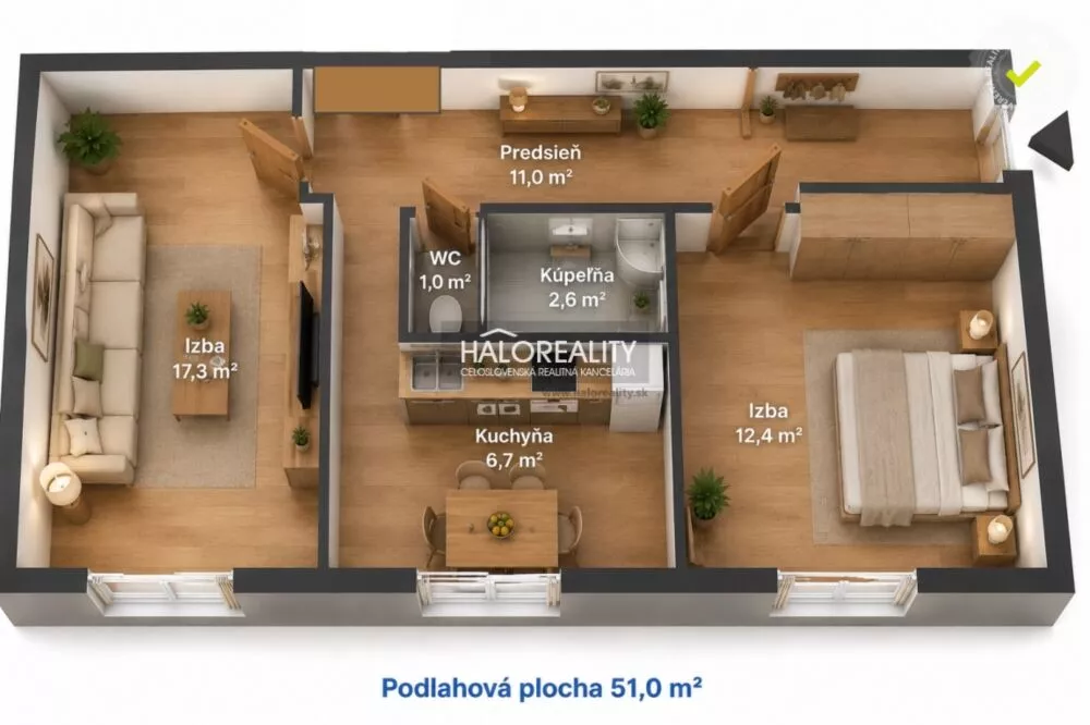 2 izbový byt na predaj 51m2, Bratislava - Podunajské Biskupice, 181537_5