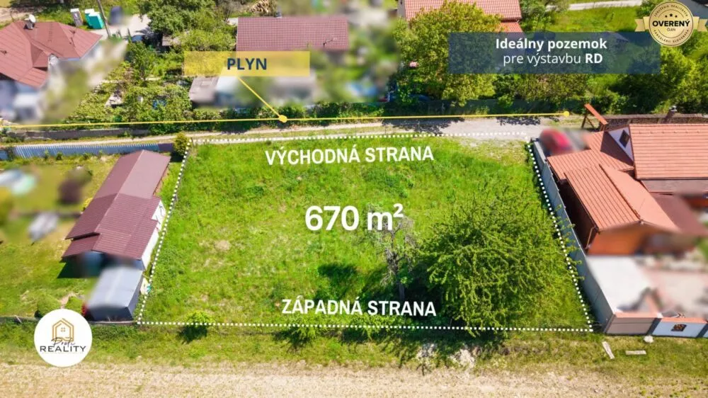 Pozemok pre rod. domy na predaj 670m2, Ploské, 182460_1